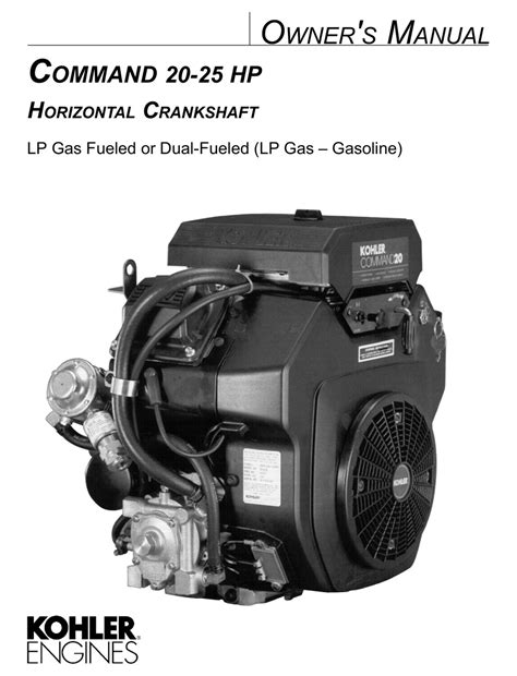 Shop 8 Kohler Engines Engines products at Northern Tool Equipment. . Kohler command 20 manual
